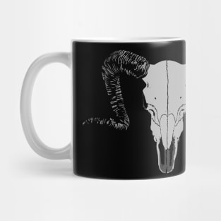 Ram Skull Minimal Mug